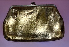 Vintage Art Deco Gold Tone Mesh Coin Purse