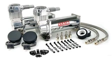 VIAIR 444C DUAL Pack Chrome Compressors Air Bag Air Ride Suspension 44432