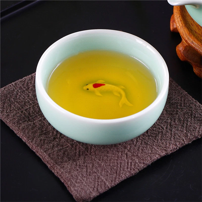 1 pieza Taza de té de porcelana Relieve Taza de té China Taza de té Tazas de cerámica Creativas Foto 2 de 4