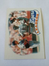 Detroit Tigers 1988 Team Leaders 1989 Topps Baseball Card 609