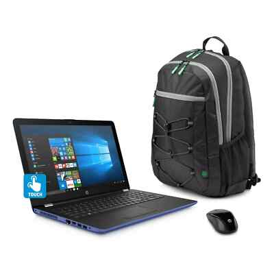 HP 15-bw032wm 15.6'' Touchscreen Laptop Bundle/AMD A12-9720P/8GB/1TB HDD/W10 Gray