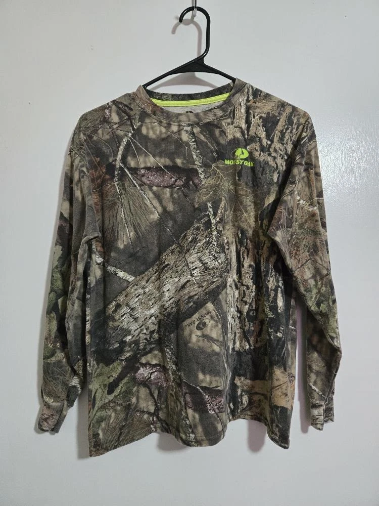 X-Large - youth Mossy Oak Outdoors Shirt Long Sleeve Camo #E85e