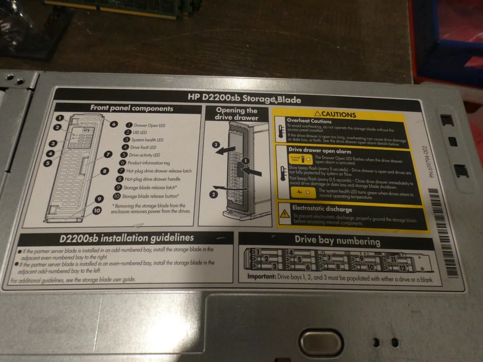AP880A HP Storageworks D2200sb PCIE Storage Blade Array 619794-002 - Image 4 of 4