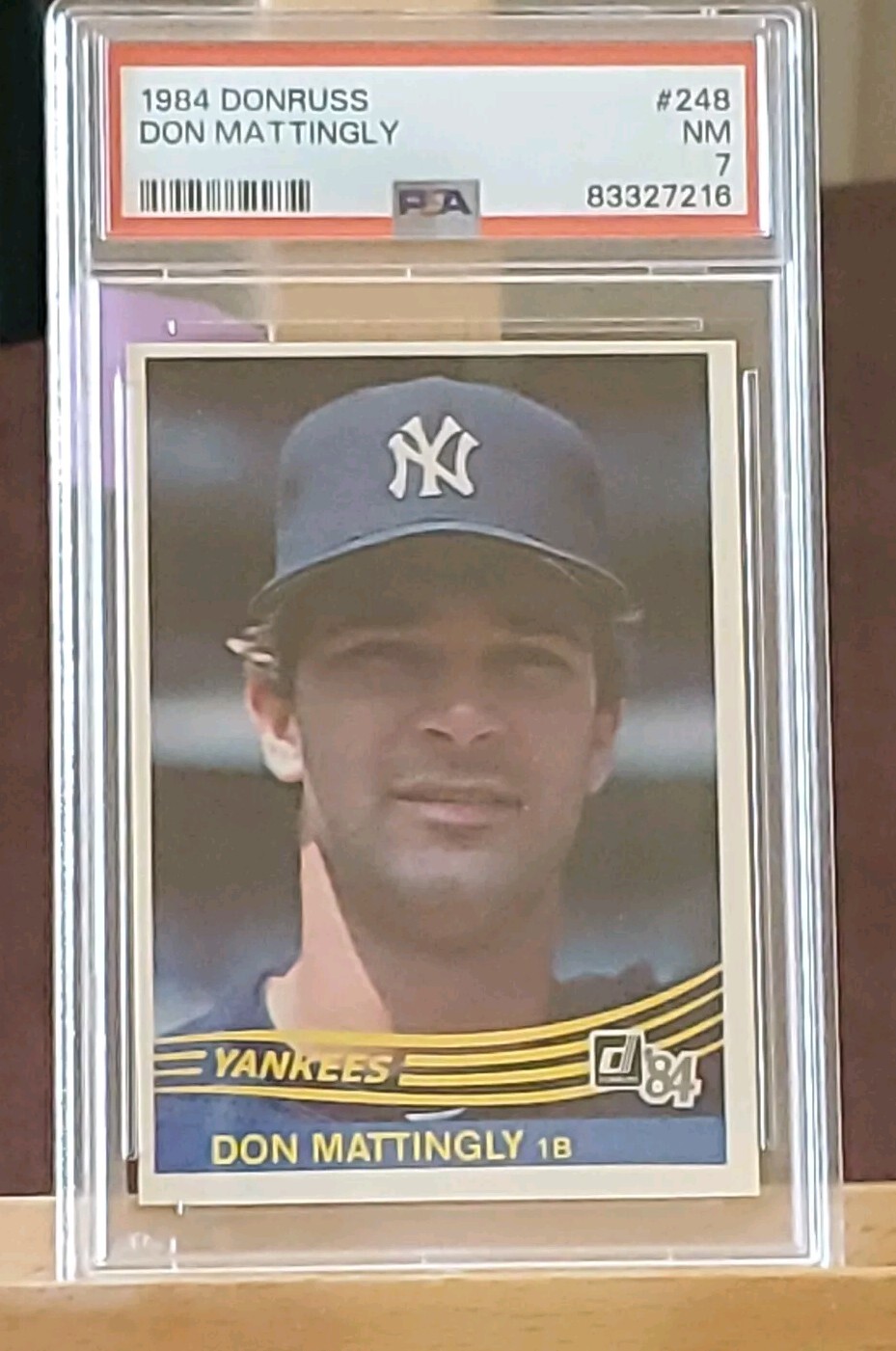 DON MATTINGLY 1984 DONRUSS # 248 (PSA7)