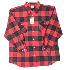 Rothco Flannel Shirt Buffalo Plaid Extra Heavyweight Sz 4XL Long Sleeve 4740 Red