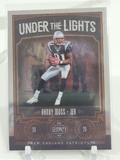 RANDY MOSS 2020 LEGACY FOOTBALL UNDER THE LIGHTS INSERT CARD #UL-RM PATRIOTS
