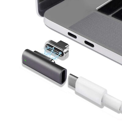 Magnetic USB C Adapter,Type C Connector, USB 3.1 10 Gb/s PD,100W Quick Ch... New