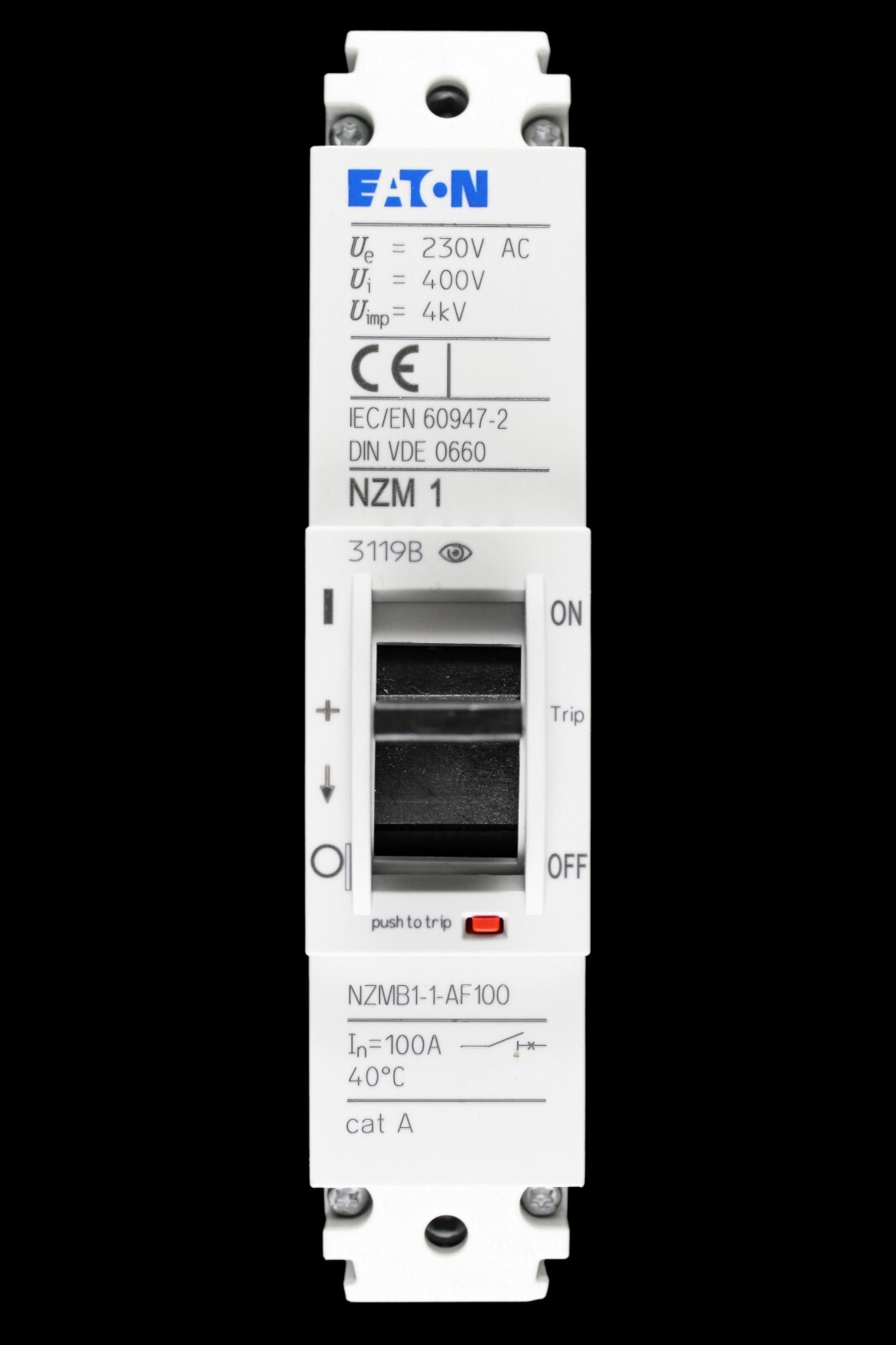 EATON 100 AMP 25kA MCCB NZMB1-1-AF100