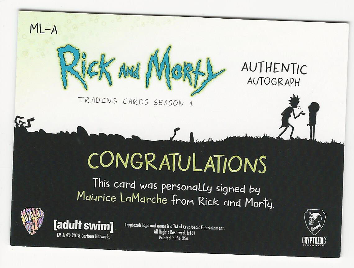 Maurice LaMarche / Abradolf Lincoler RICK AND MORTY Season 1