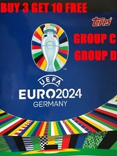 TOPPS EURO 2024 GERMANY STICKERS GROUP C AND GROUP D  ENGLAND