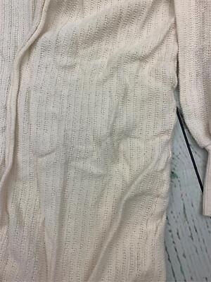 White Cable Knit Cottagecore Balloon Sleeve Cropped Cardigan