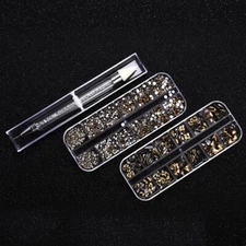 Crystal Rhinestones Nail Art Set Dotting Picker 