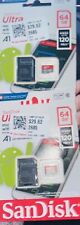 2-NEW SanDisk QUA4064GAN6MA 64GB Ultra Micro SDXC UHS I SD Cards W/ Adapter