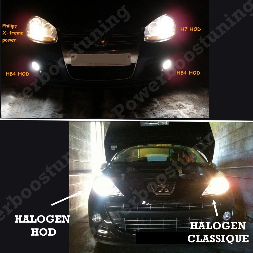 2 AMPOULE PLASMA HOD H11 100 W LAMPE HALOGENE EFFET XENON 6000K SUPER WHITE 12 V - Photo 2/3