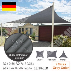 sonnensegel 4x4 wasserdicht grau