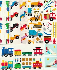 Vintage Mrs Grossman Vehicle Stickers Plane Train Car Construction- YOU PICK