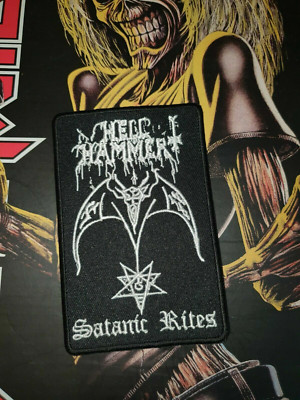 Hellhammer Shape Patch Gestickt Black Metal Darkthrone Kutte Aufnäher  xxx