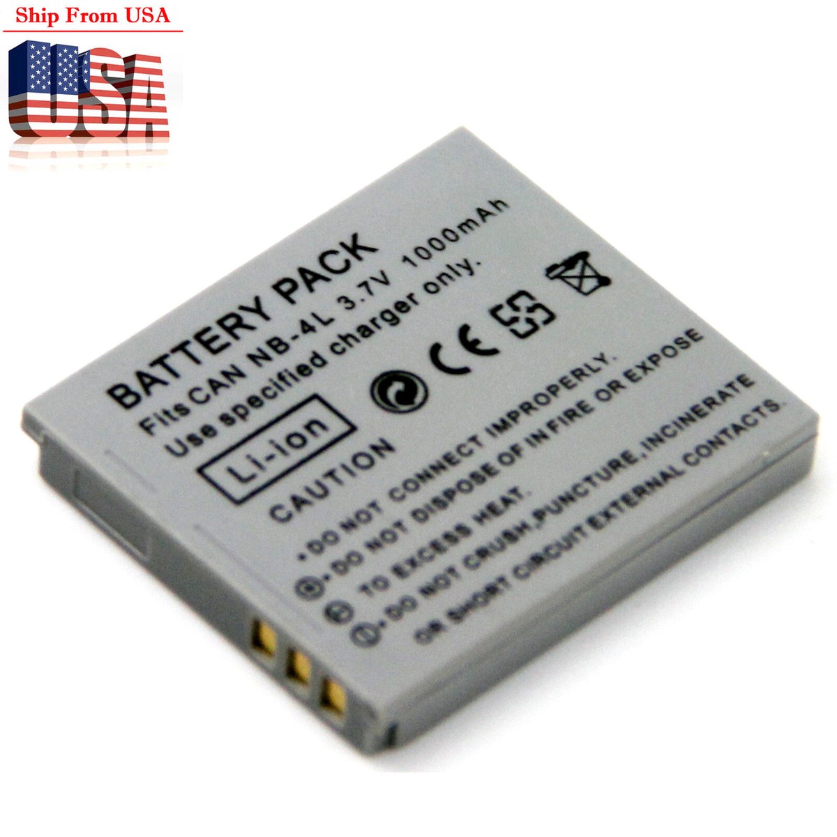 Battery For NB-4L Canon IXY 210F IXY 400F IXY 410F IXY 600F IXY