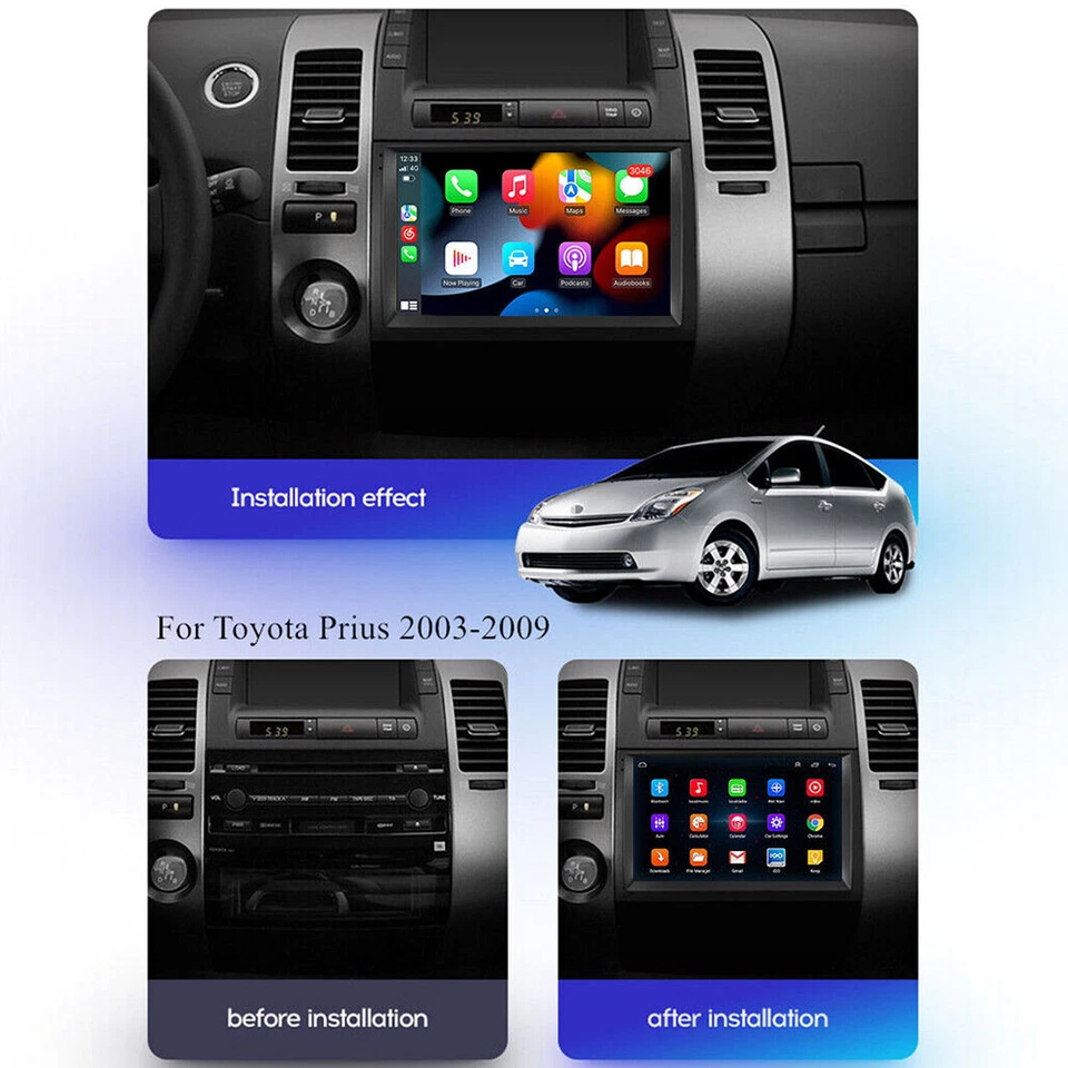Android Autoradio Navi Carplay SWC WiFi 2+32GB für Toyota Prius MK2 2002-2009  - Bild 3 von 4