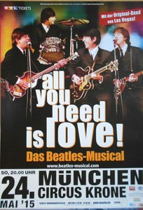 The Beatles Musical 2015 Munchen Orig Concert Poster Plakat A1 Neu Ebay