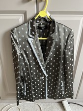 Rag & Bone Khaki Polka Dot “ Bonnie “ Blazer Us 4 Fits 8 To Small 10 
