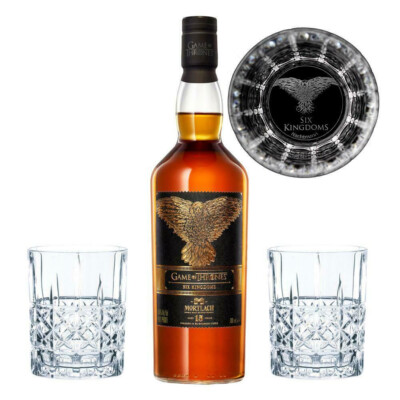 Mortlach Single Malt 15y Six Kingdoms Game of Thrones incl 2 Gläser Spec. Edit.
