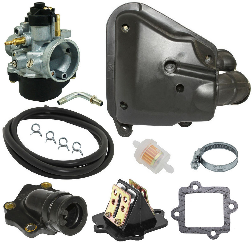Carburateur complet origine 50cc pour scooter Ksr Moto Cracker et Benelli Pepe en aluminium