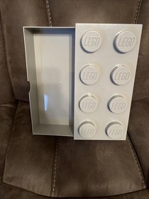 Gray Lego Storage Brick Cube Stackable 8 Stud Box Container 9.75&rdquo; X 19&rdquo; X 7&rdquo;