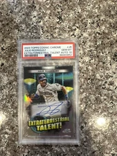 2023 Topps Cosmic Chrome - Extraterrestrial Talent Auto Julio Rodriguez PSA 10