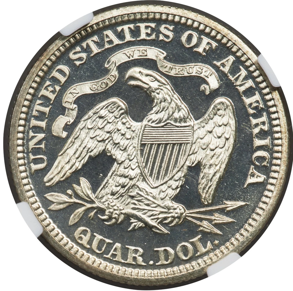 1873 25C Quarter Dollar No Arrows Close 3  PR66 Cameo Conditionally Rare 💎 - Image 4 of 4