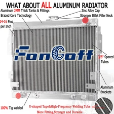 Fits For 1975-1978 1977 Ford Mustang II 5.0L V8 302Cu Aluminum 3 ROW Radiator