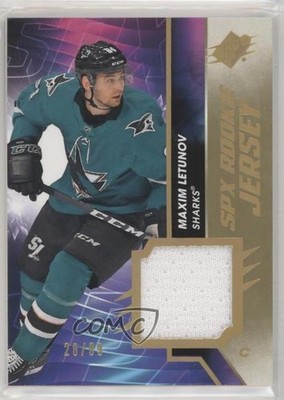 2020-21 SPx Rookie Jersey Gold Spectrum 28/99 Maxim Letunov #RJ-ML RC 0gn4