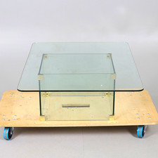 Modernist Glass & Chrome Coffee Table – Mid-Century / 90s/ IKEA/ Bauhaus Vibe