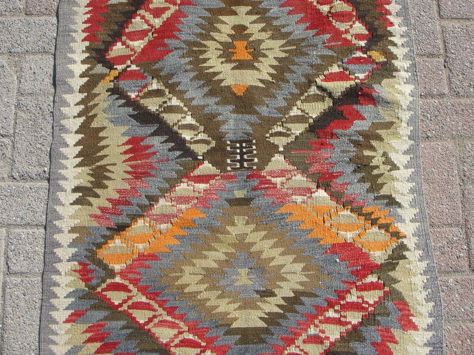 3x4 Small Handmade Kilim Area Rugs - Rug for Living room - Image 4 of 4