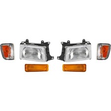 Headlight Set For 1993-1998 Toyota T100 with Corner Light and Turn Signal Light