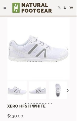 Women's XERO SHOES HFS II White Gray Sneakers 6
