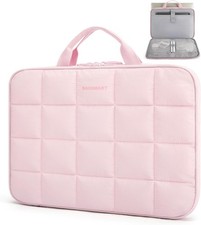 Puffy Laptop Sleeve Bag for Women, MacBook Case for Dell, HP, Lenovo, 13-14 inch