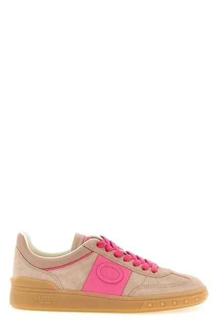 VALENTINO GARAVANI Upvillage Beige/Pink Sneakers New & Authentic