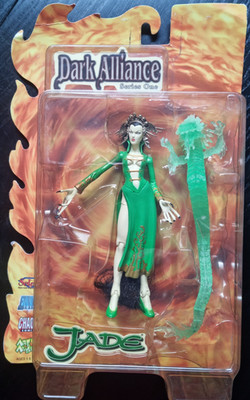 DARK ALLIANCE SERIES ONE - JADE ACTION FIGUR - CHAOS COMICS ART ASYLUM 2001  OVP