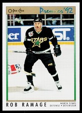 1991-92 O-Pee-Chee Premier Rob Ramage #76 Minnesota North Stars