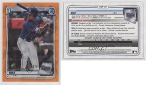 2020 Bowman Chrome Sapphire Edition Orange /75 Jhon Diaz #BCP-30