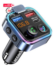 LENCENT Bluetooth 5.3 FM Transmitter, Wireless Colorful-48W, Colorful-48W