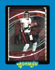 Atlanta Falcons 2025 Absolute Michael Penix Jr. Red & Green Holi Day Foil  $2MIN