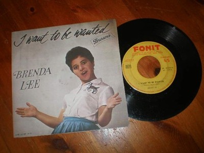 BRENDA LEE - I want to be wanted / Be my love again - 45 Runden - FONIT - 1960 - GUT LESEN
