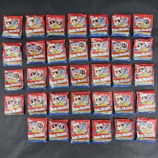 Vtg(34) 1990 Topps Double Headers All Stars 2 Baseball Pictures In Holder Sealed