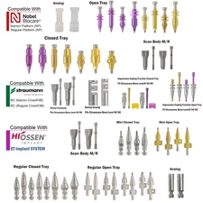 Transfer Impression Coping Open/Closed Tray Analog Scanbody forNobel/ITI/Hiossen