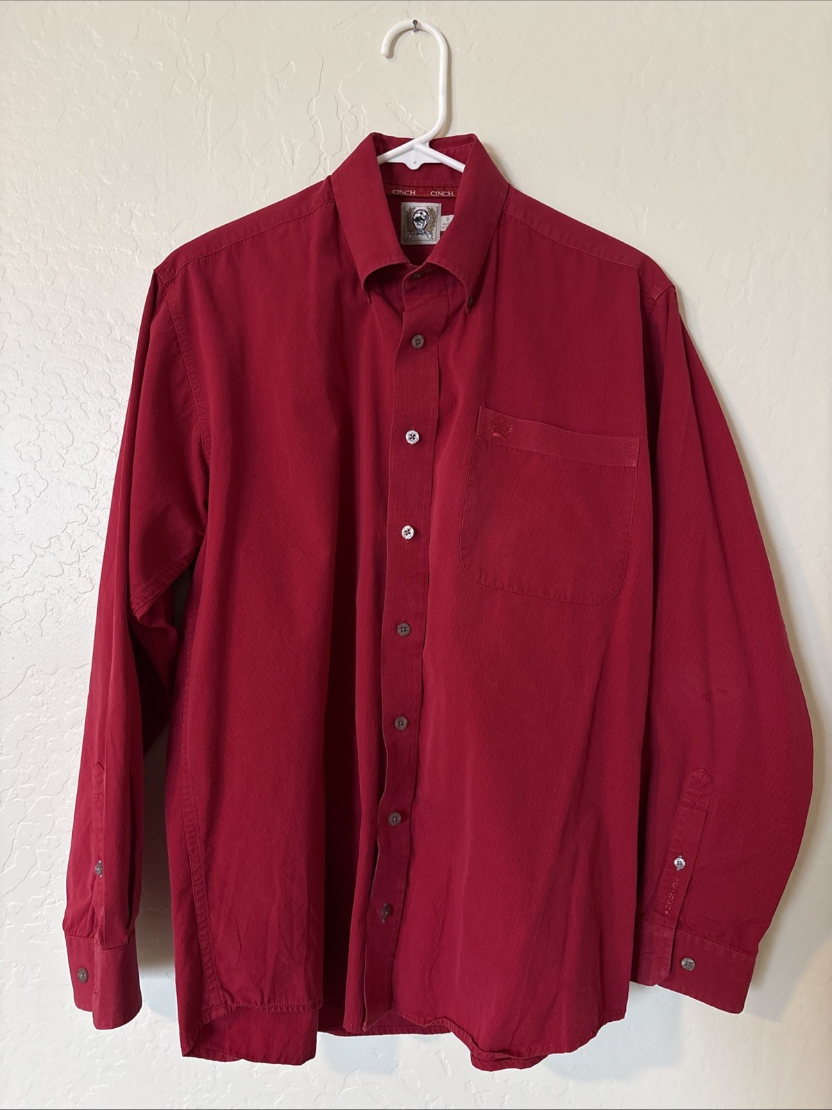 Cinch Men's LS Solid Ref Button-Down Shirt Size S… - image 1