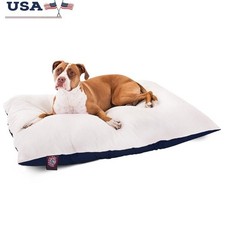 Pillow Dog Bed Machine Washable Removable Cover Hypoallergenic Faux Sheepskin US