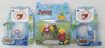 2012 Adventure Time FINN + JAKE Action Figure Lot Walkman, High