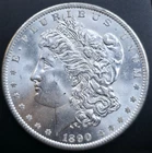 1890-P Morgan Silver Dollar **Superb White GEM**